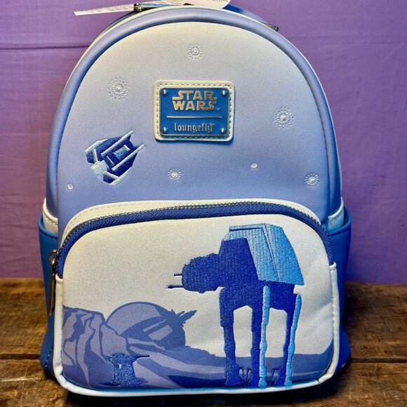 Star Wars Loungefly Battle of Hoth AT-AT Mini Backpack NWT - Picture 1 of 8